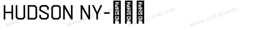 Hudson NY字体转换